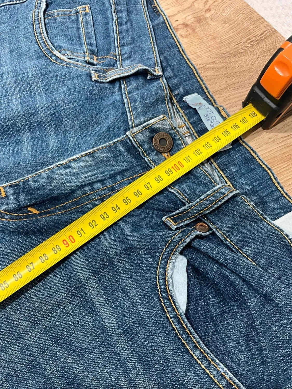 Jean Levi's 515 Boot Cut Taille 10M Vintage Coton Bleu Lvf 027 – photo 17